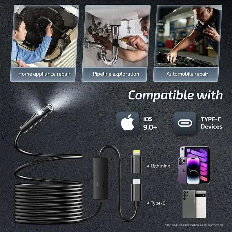 Android & iPhone Compatible Mini Car Inspection Camera