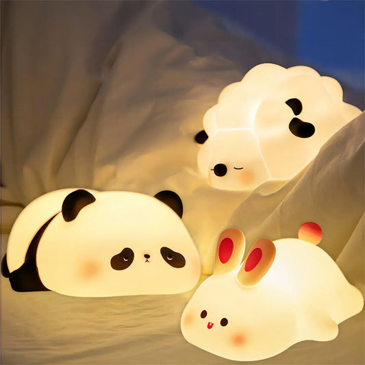 Rechargeable Silicone LED Animal Night Lights