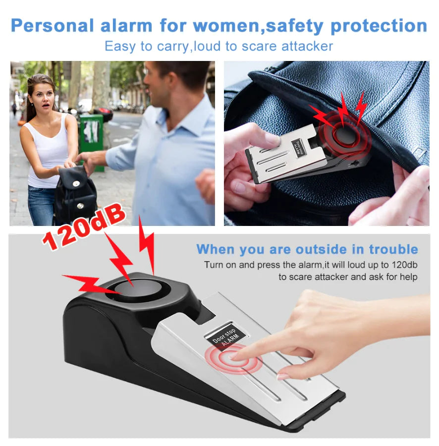 Door Stop Alarm - Portable Traveling Security